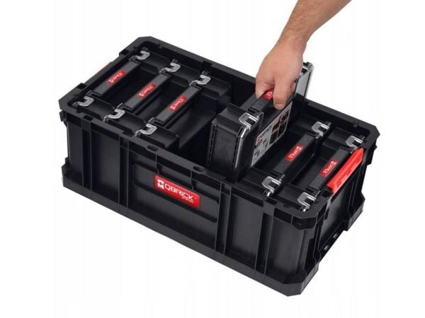 SET: QBRICK SYSTEM TWO BOX 200 + 6 x QBRICK SYSTEM TWO ORGANIZER MULTI - 1 kpl per laatikko