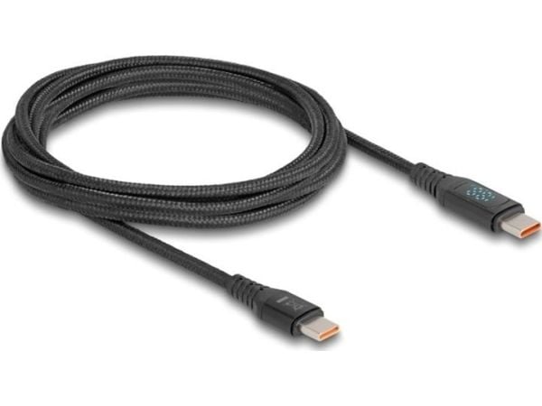 Delock - USB-kabel - 24 pin USB-C (hann) til 24 pin USB-C (hann) - 28 V - 5 A - 1.2 m - up to 480 Mbps, støtte for Power Delivery 3,1, USB Power De...