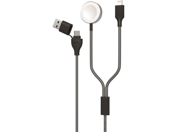 2GO 797385, 1,8 m, USB A/USB C, MagSafe 1, Grå