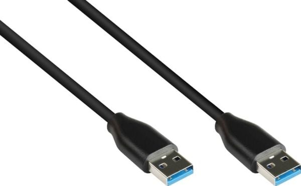 Alcasa 2831-AA005S, 0,5 m, USB A, USB A, USB 3.2 Gen 2 (3.1 Gen 2), 10000 Mbit/s, Sort