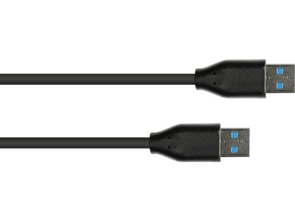 Gode tilkoblinger USB 3.2 Gen.2 tilkoblingskabel 1m St. A/ St. A svart