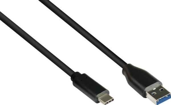 Gode tilkoblinger tilkoblingskabel 3m USB 3.0 USB-C til USB 3.0 A svart