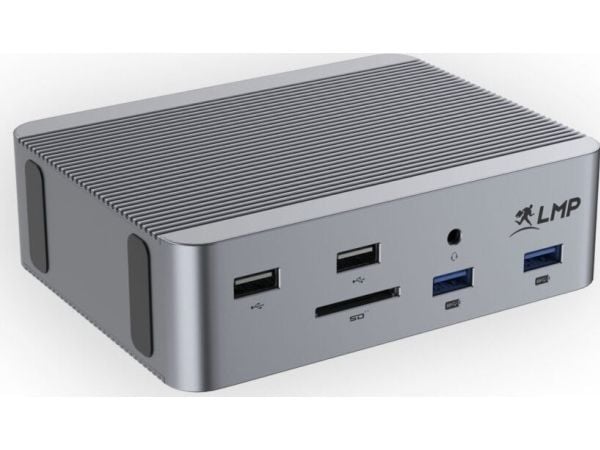 LMP USB4 SuperDock 2 15-porters dokkingstasjon for MAC og PC i sølv
