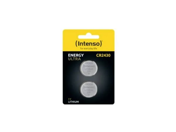Intenso 7502442, Engangsbatteri, CR2430, Lithium-Manganese Dioxide (LiMnO2), 3 V, 2 stykker, 290 mAh