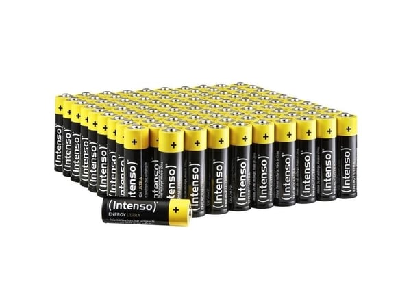 Intenso 100X AA - Alkaline Batterie Mignon 100er-Pack - Batterier (7501521)