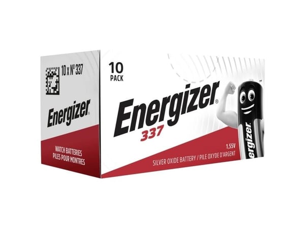 Energizer nappiparisto 337 1,55 V 1 kpl 8,3 mAh hopeaoksidi E301537504