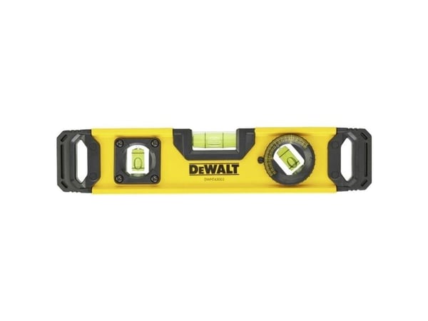 DeWALT DWHT0-43003, Torpedo-vatupassi, 0,25 m, Musta, Keltainen, 0,5 mm/m, ABS, Alumiini