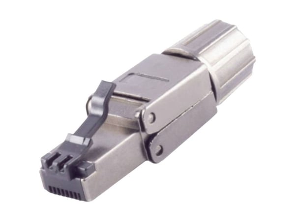 BKL Electronic RJ-45 kontakt verktøyfri quick STP Cat. 6A 10121220 svart (10121220) 1 stk.