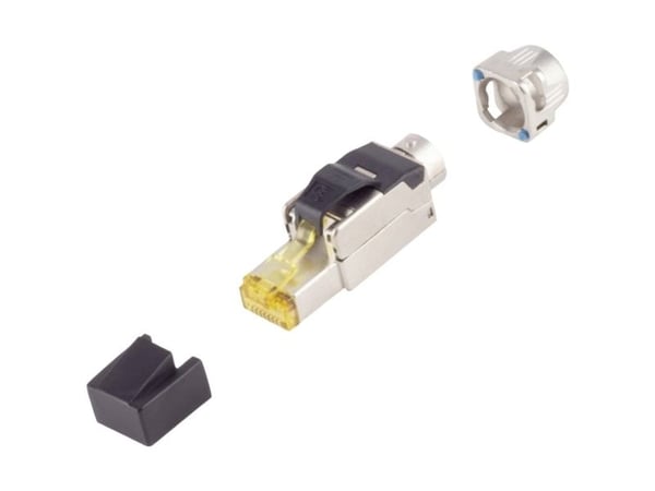BKL Electronic RJ-45-kontakt, verktøy, Cat. 8.1, STP, bajonett 10121219 sølv (10121219) 1 stk.