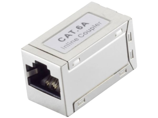 BKL Electronic RJ45-kontakt; CAT 6a; STP; slim; sølv 10121206 (8-polet)