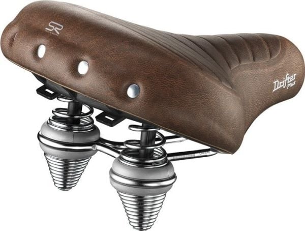 Selle Royal sykkelsete SELLEROYAL PREMIUM RELAXED 90st. DRIFTER PLUS unisex gel + brune fjærer