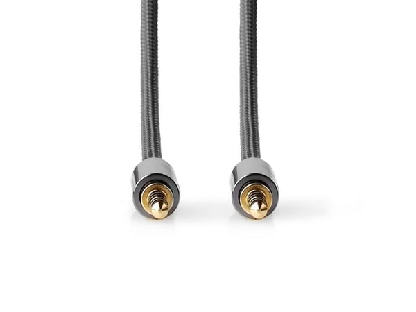 Nedis CATB22000GY50, 3.5mm, Hankjønn, 3.5mm, Hankjønn, 5 m, Grå