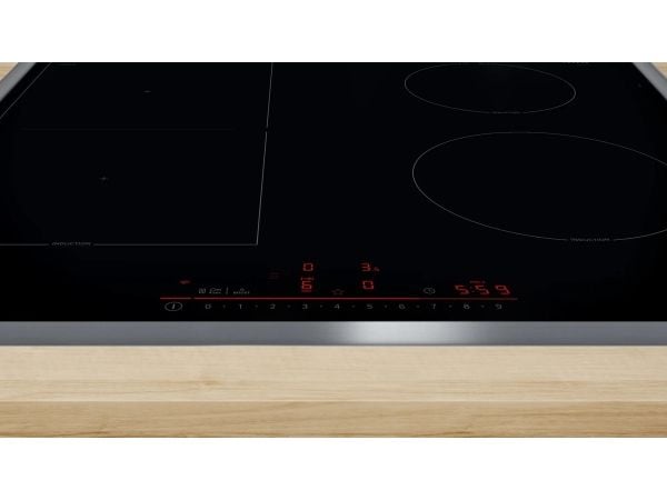 Bosch Serie 6 PVS64RHB1E, Svart, Innebygget, 60 cm, Sonebasert induksjon, Glass-keramikk, 4 zone(s)