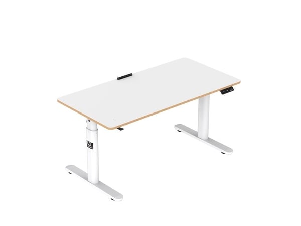 Ultradesk Pulsar, Rett, Rektangulær form, MDF, Stål, Spilling, Hvit