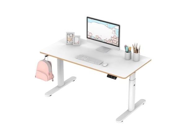 Ultradesk Pulsar, Rett, Rektangulær form, MDF, Stål, Spilling, Hvit