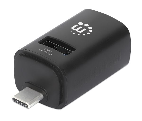 Manhattan 180993, USB 3.2 Gen 1 (3.1 Gen 1) Type-C, USB 2.0 Type-A, USB 3.2 Gen 1 (3.1 Gen 1) Type-A, 5000 Mbit/s, Lajittelu, Acrylonitrilbutadiens...