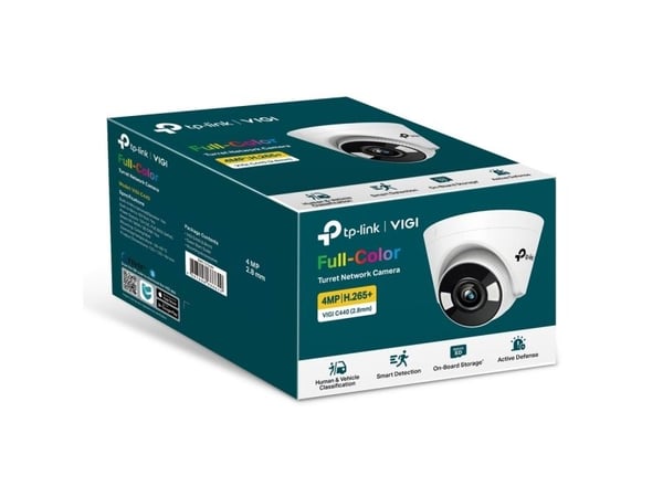 TP-Link VIGI C450, IP-sikkerhetskamera, Innendørs, Koblet med ledninger (ikke trådløs), 120 dB, CE, NTRA, VCCI, KC, BSMI, FCC, IC, Tak