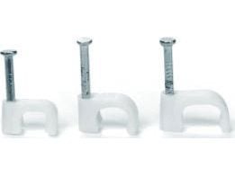 Trytyt holder med spiker for flate kabler FLOP-P12/6 (100 stk.)
