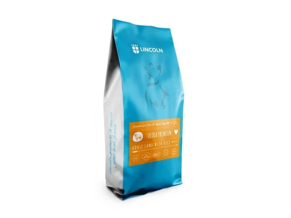 LINCOLN ultra premium lam med ris - tørrfôr til hund - 12 kg