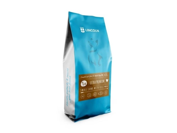 LINCOLN Ultra premium Adult Small Lamb med ris - tørrfôr til hund - 12 kg