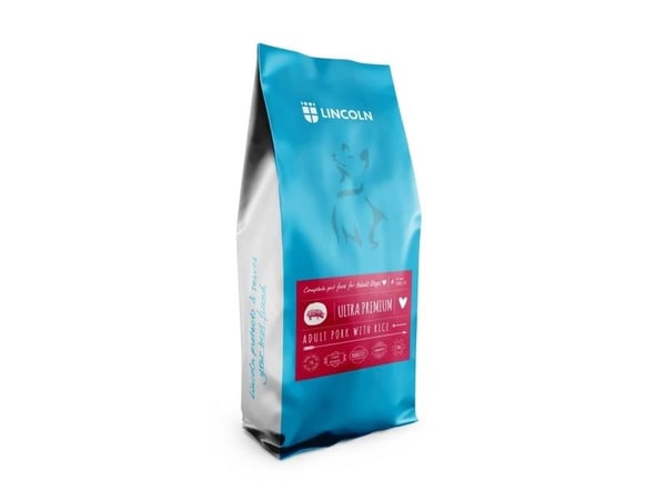 LINCOLN Ultra premium mellom- og storgris med ris - tørrfôr til hund - 12 kg