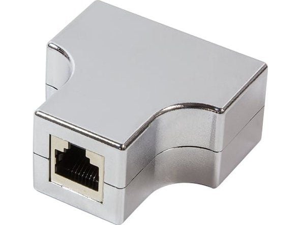 LogiLink T-Adapter - Verkonjakaja - RJ-45 (naaras) RJ-45 (naaras) - suojattu