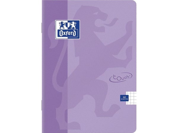 Oxford Brulion A5 96 ruter, TOUCH PASTEL rutet med marg (OXFORD 400123215)