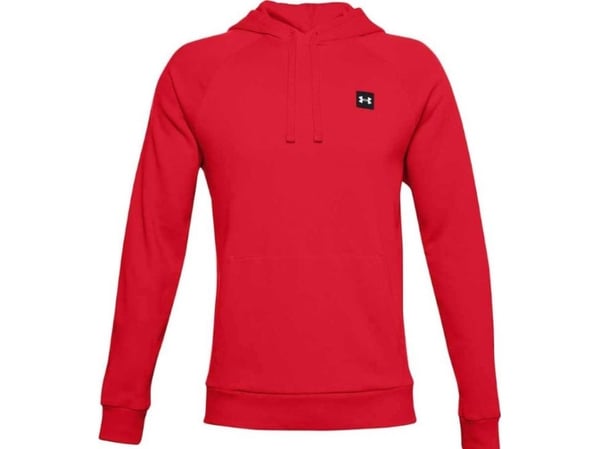 Under Armour Bluza męska Rival Fleece Hoodie czerwona r. S (1357092 600)