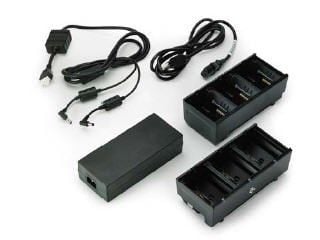 Zebra Dual 3-Slot Battery Charger Connected via Y Cable - Batterilader - utgangskontakter: 6 - Europa - for ZQ500 Series ZQ510, ZQ520; ZQ600 Series...