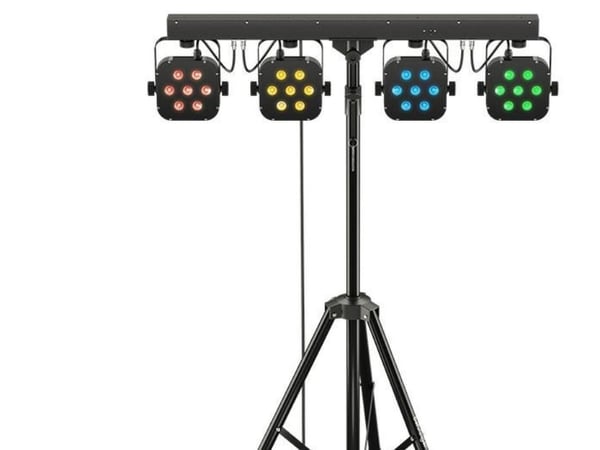 Behringer STAGE TRI LED BUNDLE ST1 set 4xLEDPAR med kontroller + stativ