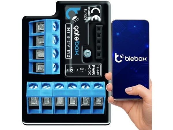 Blebox gateBox - V2 - port- og rulledørsensor - trådløs - 802.11g - 2.4 Ghz