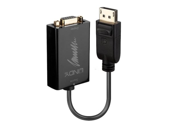 Lindy 41006, 0,15 m, VGA (D-Sub), DisplayPort, Hankjønn, Hunkjønn, Rett