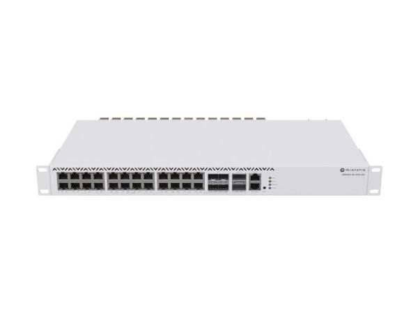 MikroTik CRS326-4C+20G+2Q+RM - Switch - L3 - 20 x 2.5GBase-T + 4 x combo 2,5/10 Gigabit SFP+ + 2 x 40 Gigabit QSFP+ - stasjonær, rackmonterbar