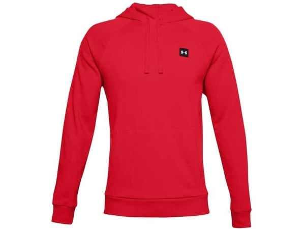 Under Armour Bluza męska Rival Fleece Hoodie czerwona r. S (1357092 600)
