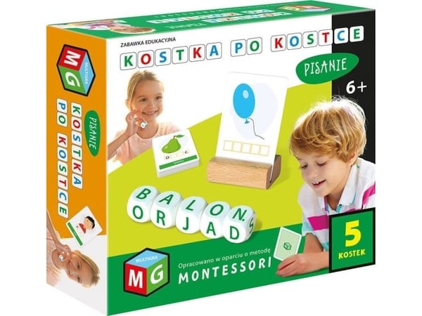 MULTIGRA Montessori kube for kube - skrive 5 kuber