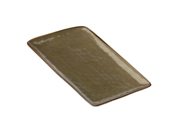 Rose&Tulipani ROŽES IR TULIPES konsertas taupe, rektangulær grå skål 36 x 26,5 cm
