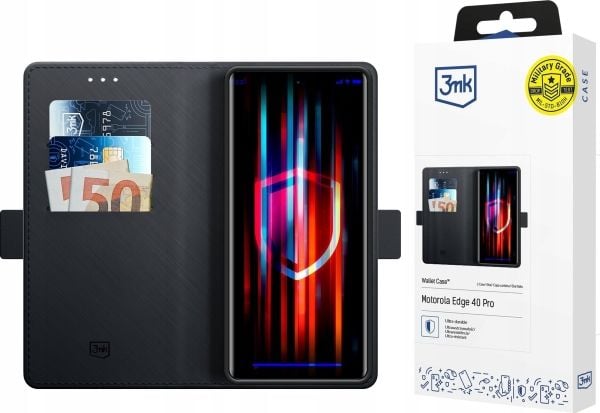 3MK Motorola Edge 40 Pro 5G - 3mk lompakkokotelo - 3mk lompakkokotelo