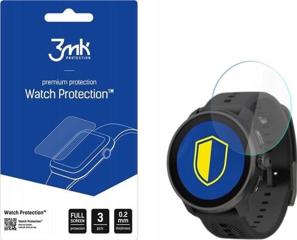 3MK Watch Protection, Rannekellon näytönsuoja, Suunto, Race S, Lasi