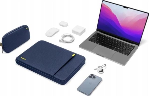 tomtoc Defender A13 13" laptopfodral och tillbehörsväska, blå