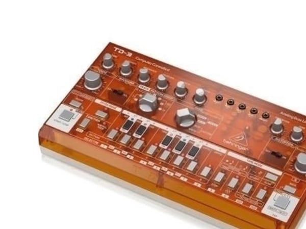 Behringer TD-3-TG Bass line synthesizer, gjennomsiktig oransje