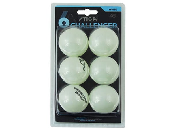 Stiga Challenger bordtennisballer 6 stk Stiga Challenger bordtennisballer 6 stk