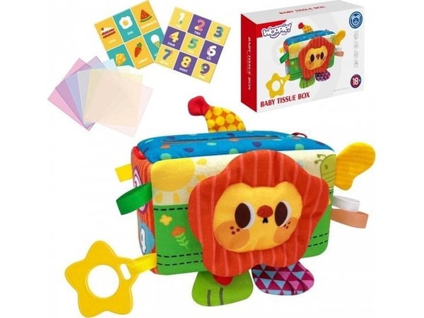 Woopie Baby edukativt leksak hundepudel med servetter
