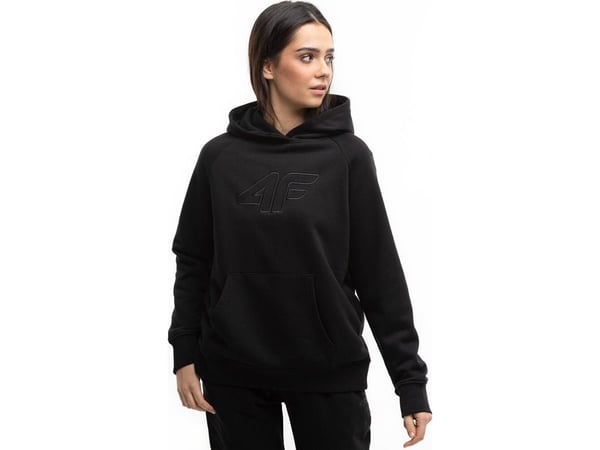 Women's sweatshirt 4F F0765 deep black 4FAW23TSWSF0765 20S L