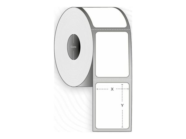 Capture - Permanet adhesiv - belagt - perforert - hvit - 76 x 51 mm 16440 etikett(er) (12 rull(er) x 1370 merkelapper (alternativ for: Zebra 800273...