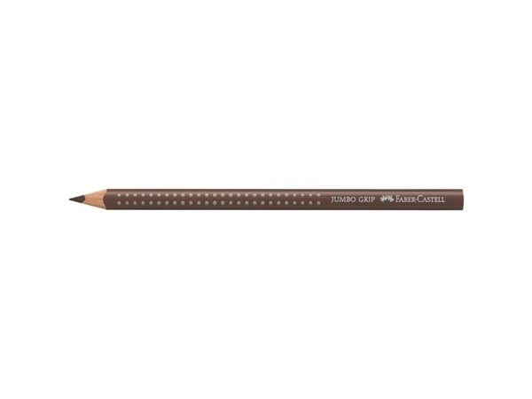 FABER-CASTELL Buntstift Jumbo Grip schokobraun 12er