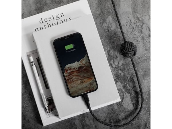 Native Union Night Cable, 3 m, Lightning, USB C, Uros, Uros, Musta, Harmaa