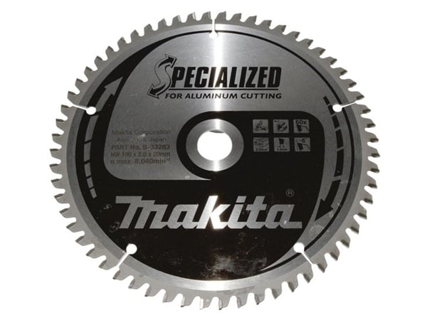 Makita Specialized, Aluminium, 19 cm, 2 cm, 8040 RPM, 2 mm, Makita