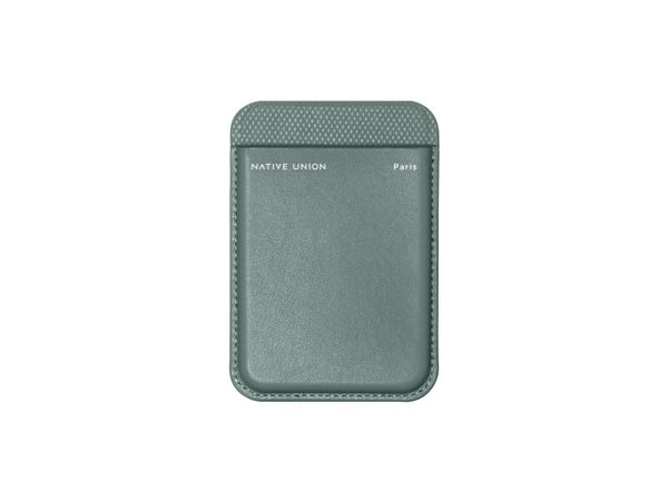 Native Union (Re)Classic Wallet - MagSafe-kompatibel skinnlommebok (skifergrønn)