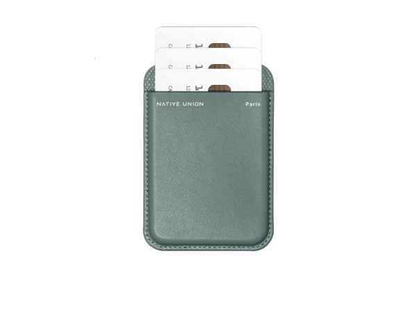 Native Union (Re)Classic Wallet - MagSafe-kompatibel skinnlommebok (skifergrønn)