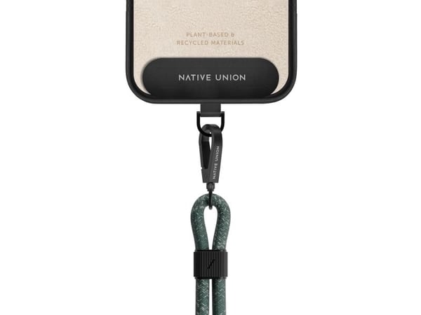 Native Union SLING-UNI-GRN-RP2, Strop / Belte, Grønn, Metall, Polyetylentereftalat (PET), Resirkulert polyester, Termoplastisk polyuretan (TPU), Un...